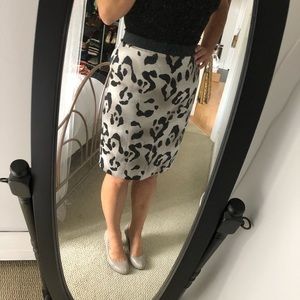 NWT Ann Taylor Cheetah Print Pencil Skirt Sz 12